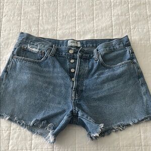 AGOLDE Women's Blue Denim Shorts